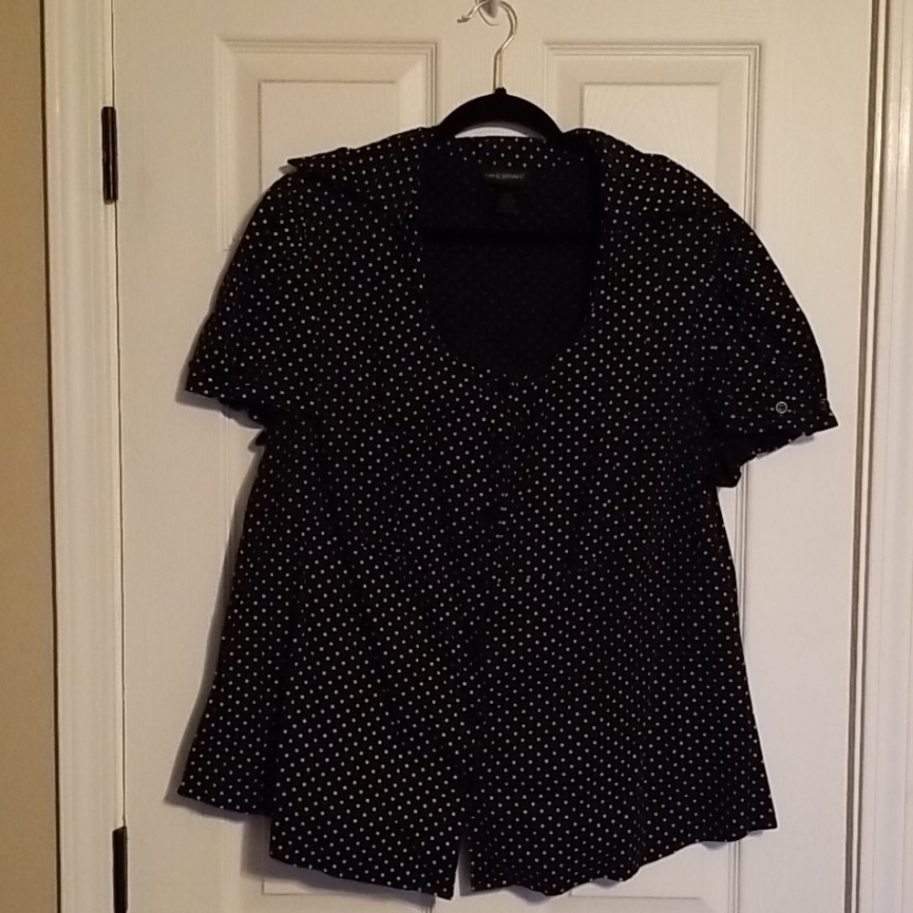 Polka dot dress blouse